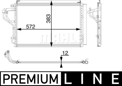 MAHLE AC 55 000P - Lauhdutin, ilmastointilaite inparts.fi