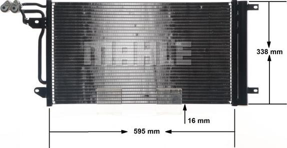 MAHLE AC 566 000S - Lauhdutin, ilmastointilaite inparts.fi