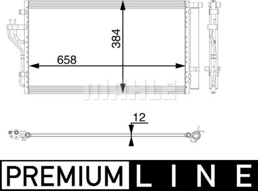 MAHLE AC 56 000P - Lauhdutin, ilmastointilaite inparts.fi