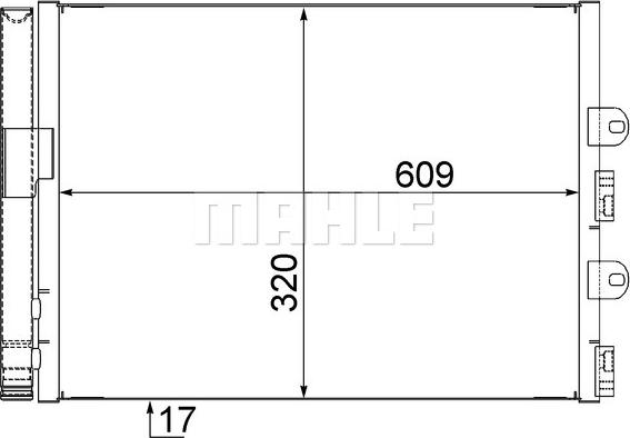 MAHLE AC 561 000S - Lauhdutin, ilmastointilaite inparts.fi