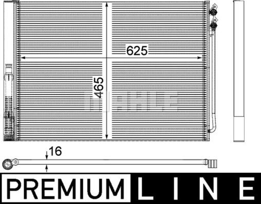 MAHLE AC 567 000P - Lauhdutin, ilmastointilaite inparts.fi