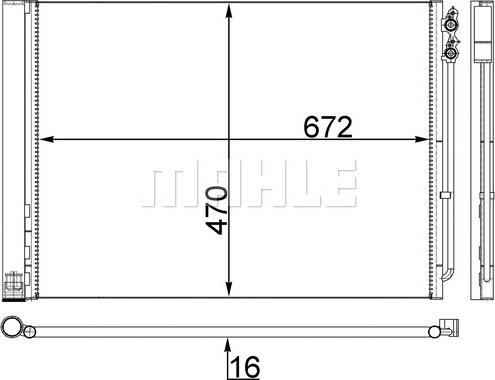 MAHLE AC 567 000S - Lauhdutin, ilmastointilaite inparts.fi