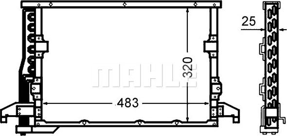 MAHLE AC 512 000S - Lauhdutin, ilmastointilaite inparts.fi