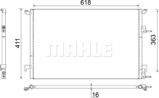 MAHLE AC 589 000S - Lauhdutin, ilmastointilaite inparts.fi