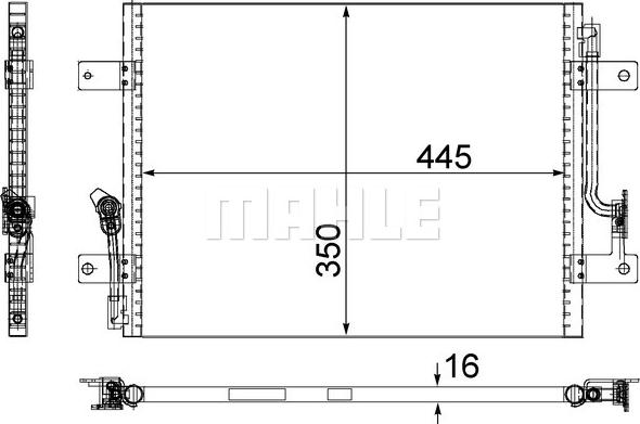 MAHLE AC 583 000S - Lauhdutin, ilmastointilaite inparts.fi