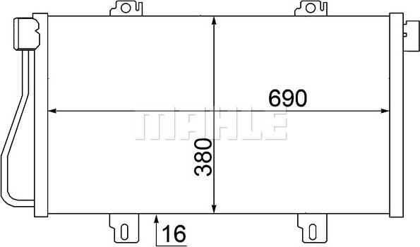 MAHLE AC 529 000S - Lauhdutin, ilmastointilaite inparts.fi