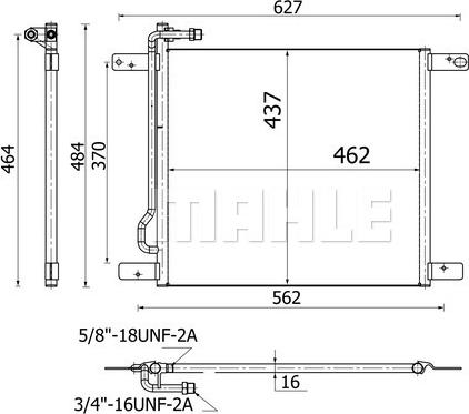 MAHLE AC 521 000S - Lauhdutin, ilmastointilaite inparts.fi