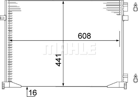 MAHLE AC 528 000S - Lauhdutin, ilmastointilaite inparts.fi