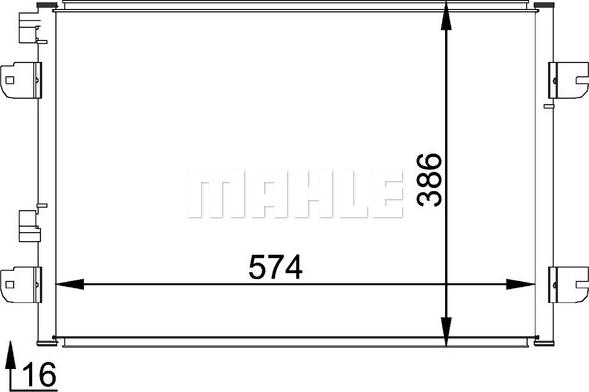 MAHLE AC 691 000P - Lauhdutin, ilmastointilaite inparts.fi