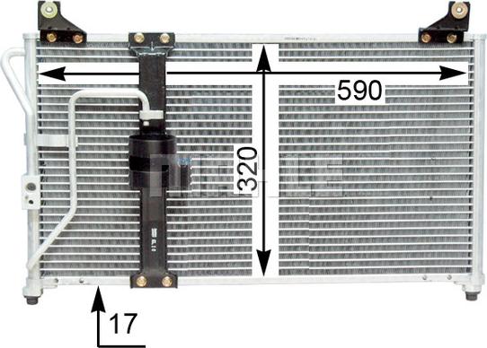 MAHLE AC 649 000S - Lauhdutin, ilmastointilaite inparts.fi