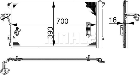 MAHLE AC 659 000S - Lauhdutin, ilmastointilaite inparts.fi