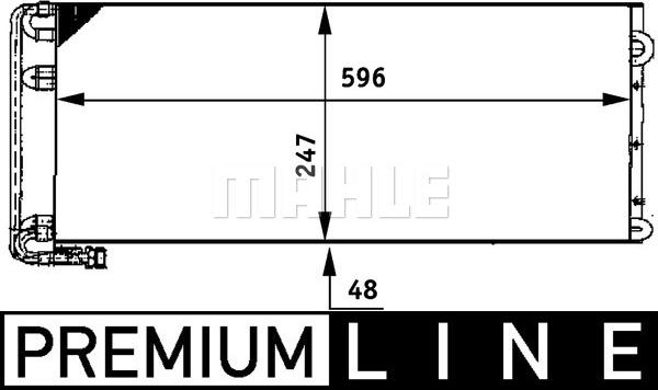 MAHLE AC 669 000P - Lauhdutin, ilmastointilaite inparts.fi