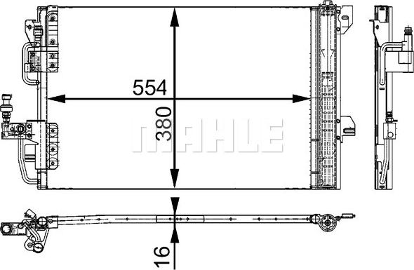 MAHLE AC 665 000S - Lauhdutin, ilmastointilaite inparts.fi