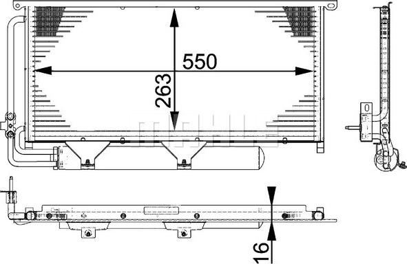 MAHLE AC 663 000P - Lauhdutin, ilmastointilaite inparts.fi