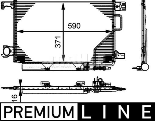 MAHLE AC 662 000P - Lauhdutin, ilmastointilaite inparts.fi