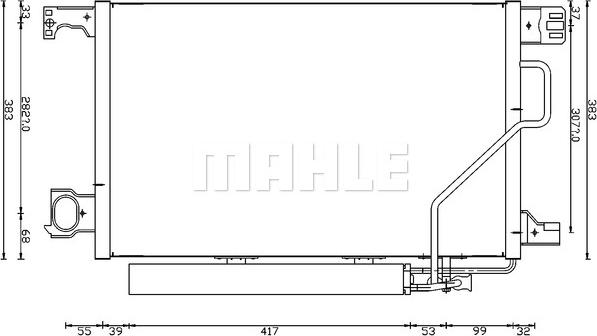 MAHLE AC 662 000S - Lauhdutin, ilmastointilaite inparts.fi