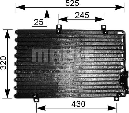 MAHLE AC 195 000S - Lauhdutin, ilmastointilaite inparts.fi