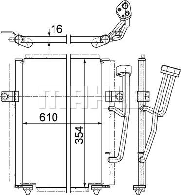 MAHLE AC 193 000P - Lauhdutin, ilmastointilaite inparts.fi