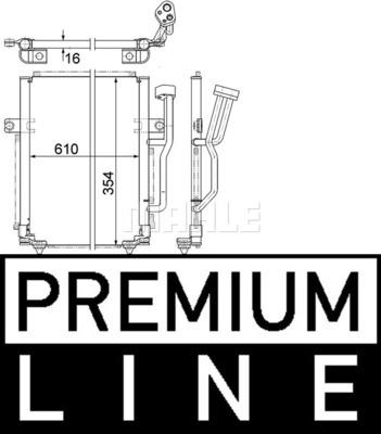 MAHLE AC 192 000P - Lauhdutin, ilmastointilaite inparts.fi