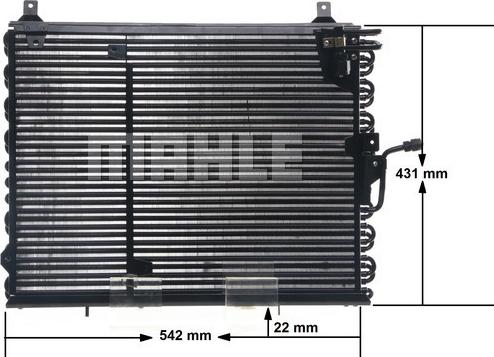 MAHLE AC 150 000S - Lauhdutin, ilmastointilaite inparts.fi