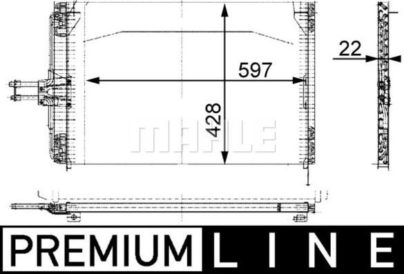 MAHLE AC 153 000P - Lauhdutin, ilmastointilaite inparts.fi