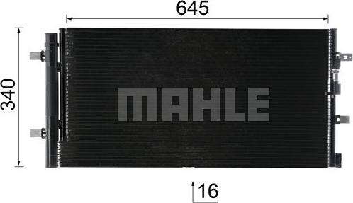 MAHLE AC 102 000P - Lauhdutin, ilmastointilaite inparts.fi