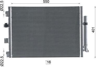 MAHLE AC 1137 000S - Lauhdutin, ilmastointilaite inparts.fi