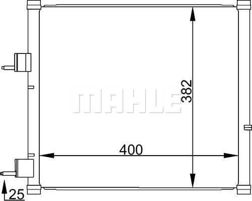 MAHLE AC 184 000S - Lauhdutin, ilmastointilaite inparts.fi