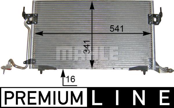 MAHLE AC 182 000P - Lauhdutin, ilmastointilaite inparts.fi