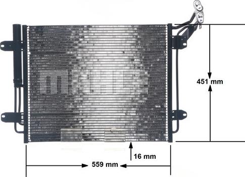 MAHLE AC 12 000S - Lauhdutin, ilmastointilaite inparts.fi