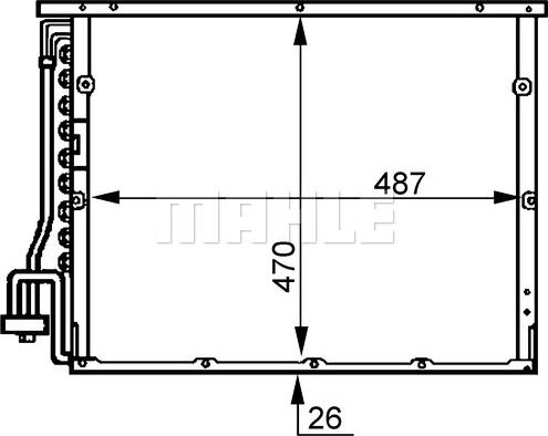 MAHLE AC 179 000S - Lauhdutin, ilmastointilaite inparts.fi