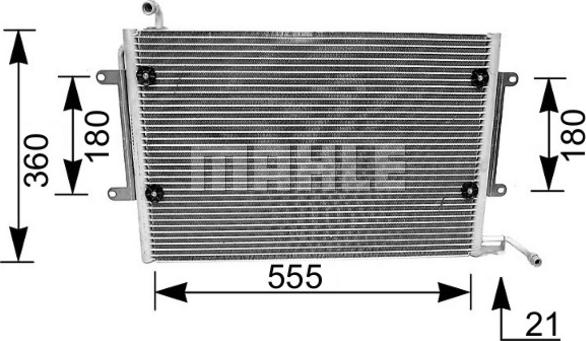 MAHLE AC 172 000S - Lauhdutin, ilmastointilaite inparts.fi