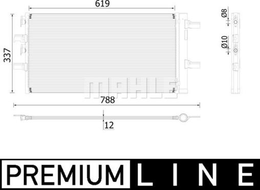 MAHLE AC 894 000P - Lauhdutin, ilmastointilaite inparts.fi