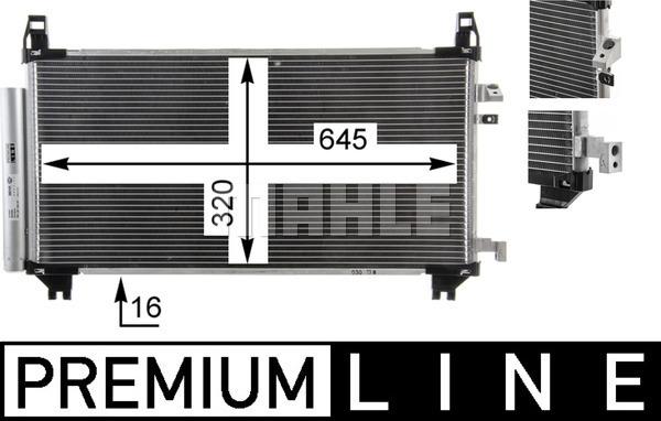 MAHLE AC 841 000P - Lauhdutin, ilmastointilaite inparts.fi