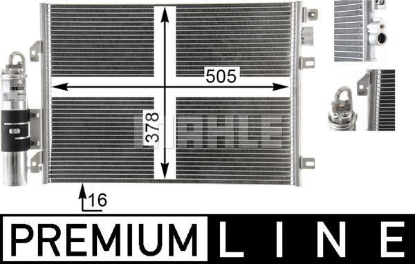 MAHLE AC 860 000P - Lauhdutin, ilmastointilaite inparts.fi