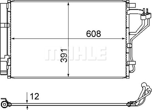 MAHLE AC 867 000S - Lauhdutin, ilmastointilaite inparts.fi