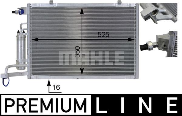 MAHLE AC 8 000P - Lauhdutin, ilmastointilaite inparts.fi