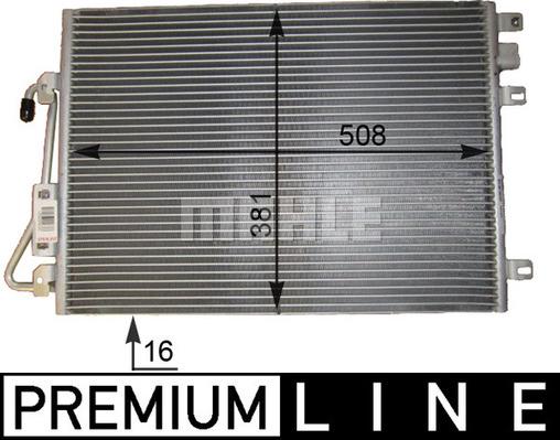 MAHLE AC 802 000P - Lauhdutin, ilmastointilaite inparts.fi