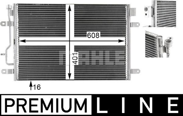 MAHLE AC 807 000P - Lauhdutin, ilmastointilaite inparts.fi