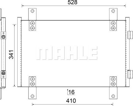 MAHLE AC 816 000S - Lauhdutin, ilmastointilaite inparts.fi