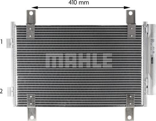 MAHLE AC 833 000P - Lauhdutin, ilmastointilaite inparts.fi