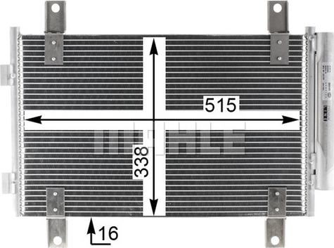 MAHLE AC 833 000P - Lauhdutin, ilmastointilaite inparts.fi