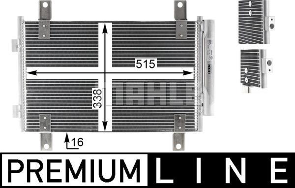 MAHLE AC 833 000P - Lauhdutin, ilmastointilaite inparts.fi