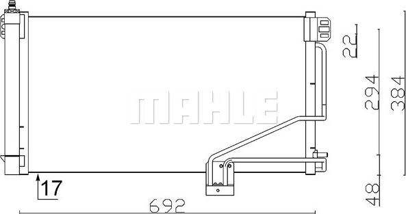 MAHLE AC 347 001S - Lauhdutin, ilmastointilaite inparts.fi