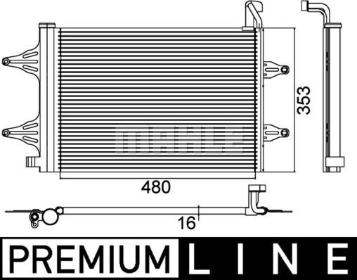 MAHLE AC 359 000P - Lauhdutin, ilmastointilaite inparts.fi