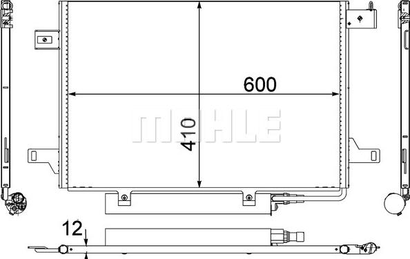 MAHLE AC 369 000P - Lauhdutin, ilmastointilaite inparts.fi