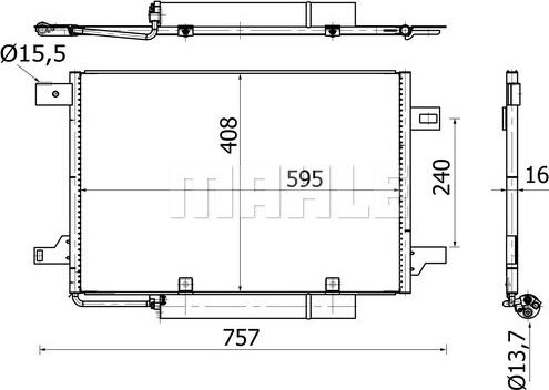 MAHLE AC 369 000S - Lauhdutin, ilmastointilaite inparts.fi