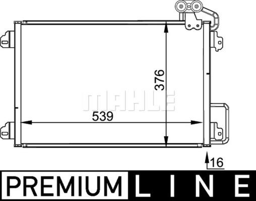 MAHLE AC 304 000P - Lauhdutin, ilmastointilaite inparts.fi