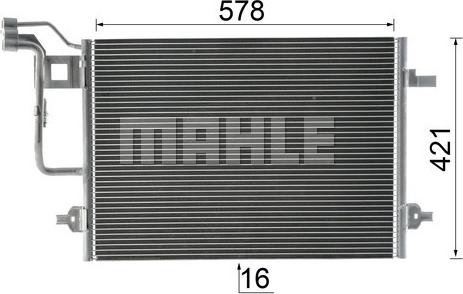 MAHLE AC 300 000P - Lauhdutin, ilmastointilaite inparts.fi