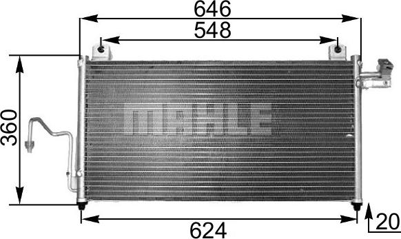 MAHLE AC 302 000S - Lauhdutin, ilmastointilaite inparts.fi